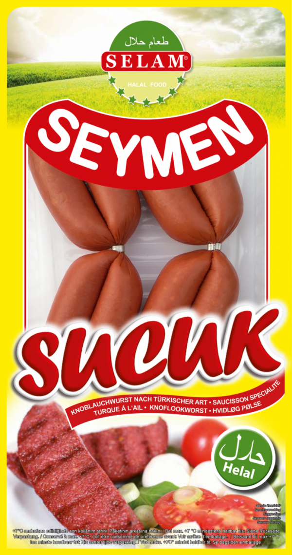 Selam Seymen Sucuk (Vitlökskorv) 1KG x 8
