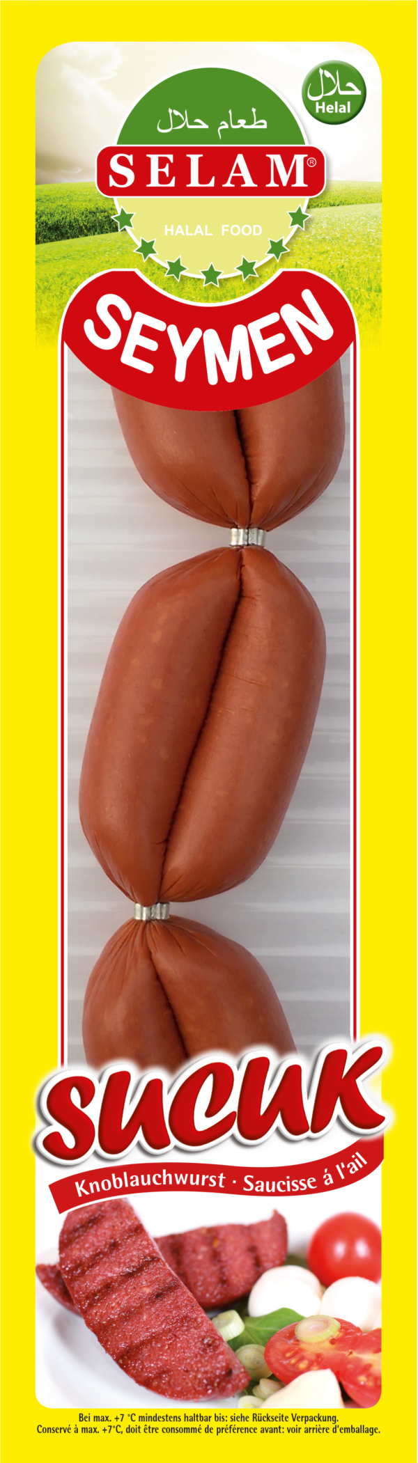 Selam Seymen Sucuk (vitlökskorv) 500GR x 16