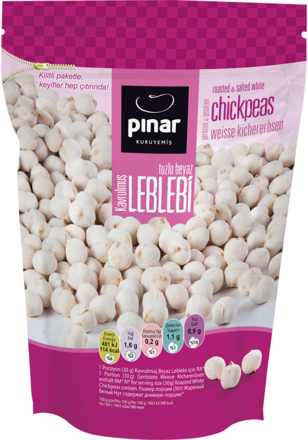 Pinar Rostade Vita kikärter 200gr