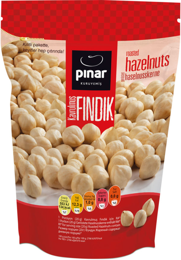 Pinar Rostade Hasselnötter 200gr