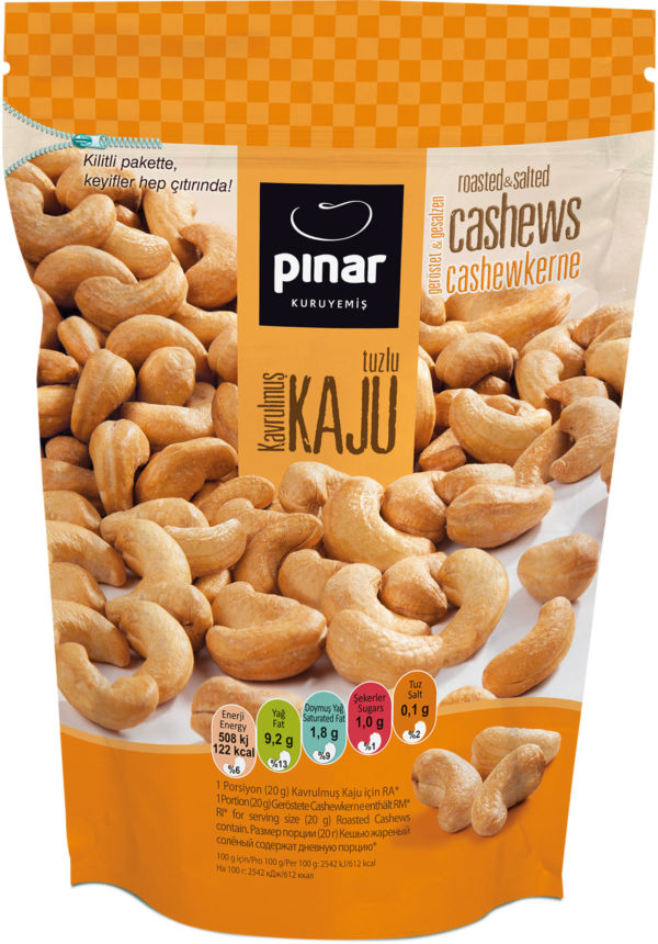 Pinar Rostad Cashew 140gr