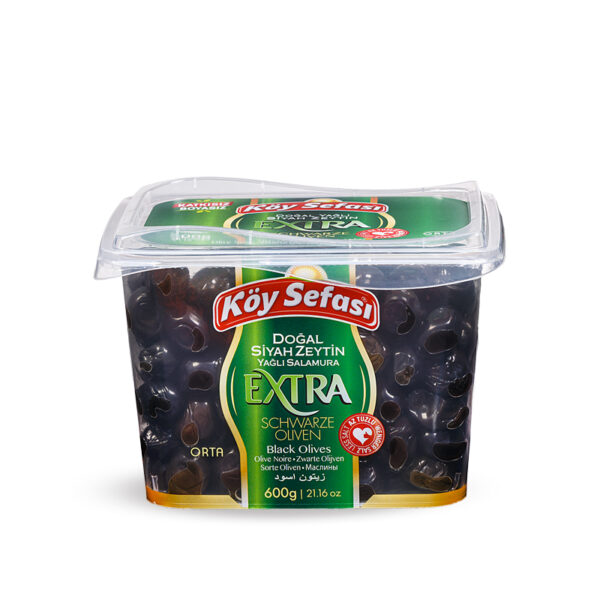 Köy Sefasi Svarta Oliver EXTRA Plast 600gr x 12